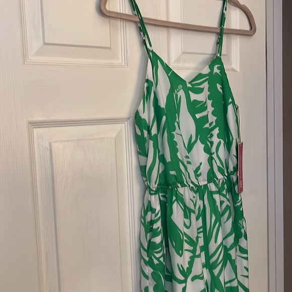 NWT Lilly Pulitzer for Target green and white jumpsuit with pockets - Picture 5 of 7